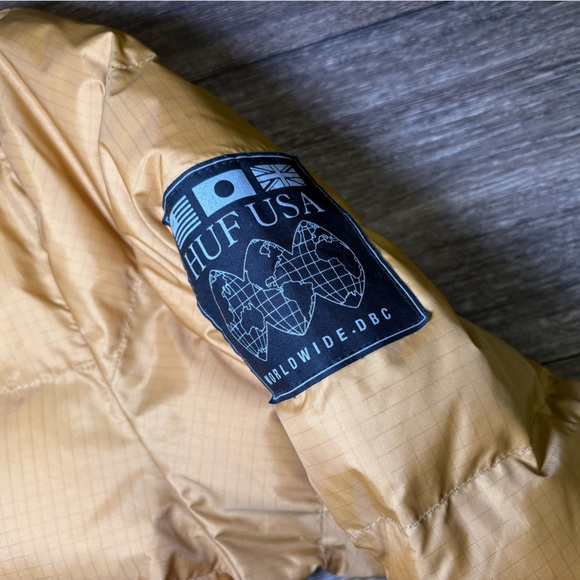 HUF for heavy weather The Tundra jacket in honey mustard Men’s Medium - Picture 5 of 10